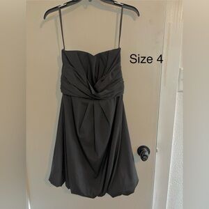White House Black Market Elegant Strapless Black Mini Dress